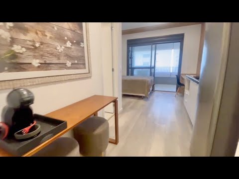 Vídeo do imóvel — Lindo Studio para venda ou locação  mobiliado   com 1 quarto, 25m² !!!