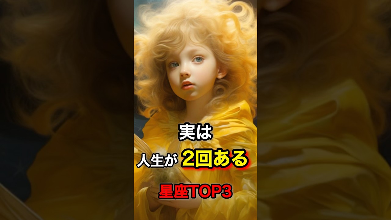 あなたは人生何回目⁉️実は人生が2回ある星座TOP3 #shorts #占い #星座 #ランキング #人生