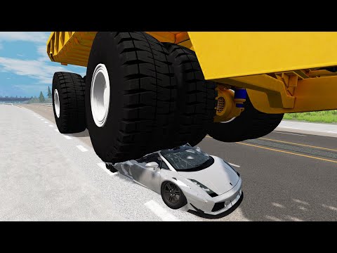 Cars vs Quarry Dump Truck 5 BeamNG.Drive