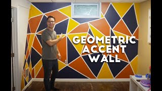 How to Create a DIY Geometric Accent Wall Painting