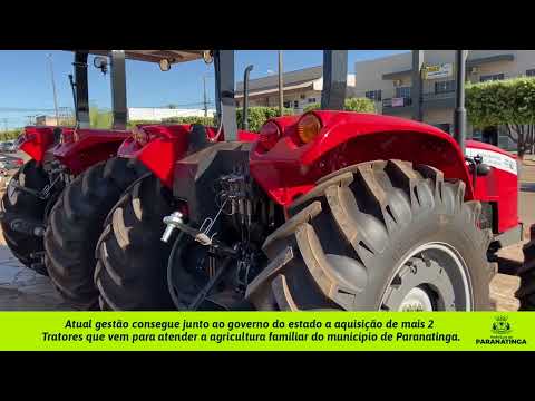 Atual gestão consegue a aquisição de mais 2 Tratores que vem para atender a agricultura familiar