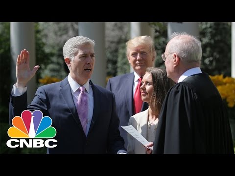 Justice Neil Gorsuch After Taking Oath: 'I Want To Thank The President For Nominating Me' | CNBC