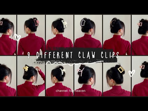 9 Different Claw Clips, 9 Different Looks - Choose the...