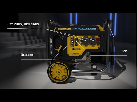 Inverterelverk Champion Generators Hybrid 3.6 kW