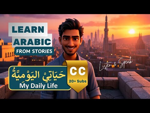 My Daily Life حياتي اليَومِيّةُ | Learn Arabic through Stories | Arabic Listening & Speaking Skills