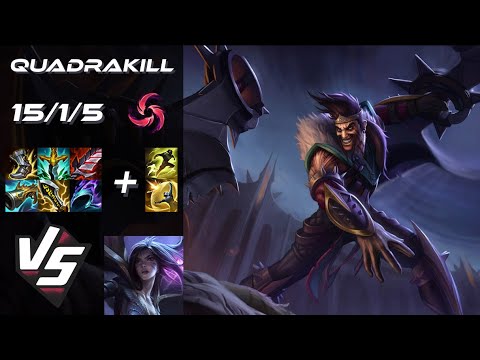 BOTTOM Draven vs Kai'Sa [QUADRAKILL] - EU Challenger Patch 25.24