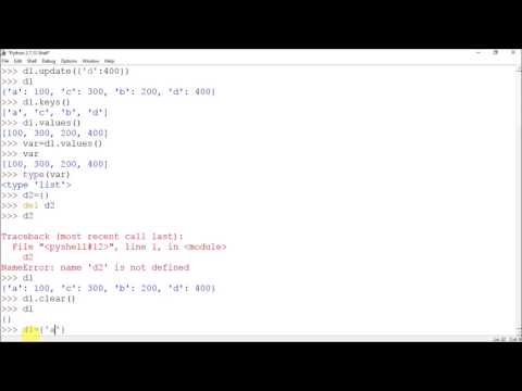 Tutorial 8 Dictionary In Python Copy