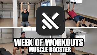 Full Week of Workouts Using the Muscle Booster App!
