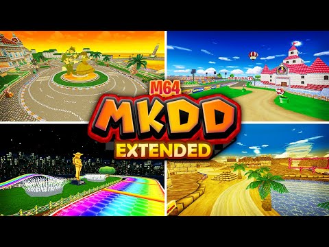 M64 MKDD Extended v2 - The BIGGEST Double Dash ModPack! (32 NEW Custom Tracks)