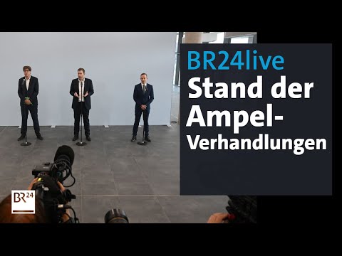 BR24live aus Berlin: Stand der Ampel-Verhandlungen I BR24