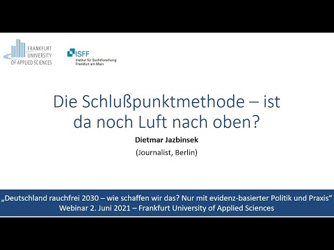 Deutschland rauchfrei 2030 – Teil 4 – Dietmar Jazbinsek