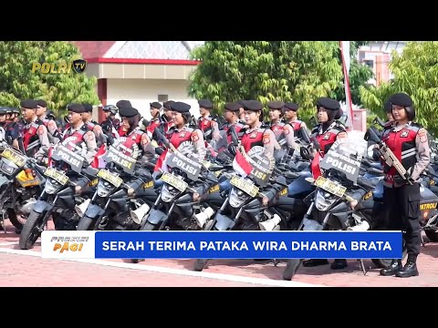 POLDA SULTENG MELAKSANAKAN SERAH TERIMA PATAKA WIRA DHARMA BRATA WARNAI PERGANTIAN KAPOLDA