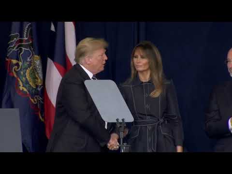 MUST WATCH: President Trump Awkward Handshake To Melania Trump