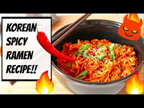 🔥🔥 KOREAN SPICY RAMEN RECIPE!! 🔥🔥 (VEGAN)