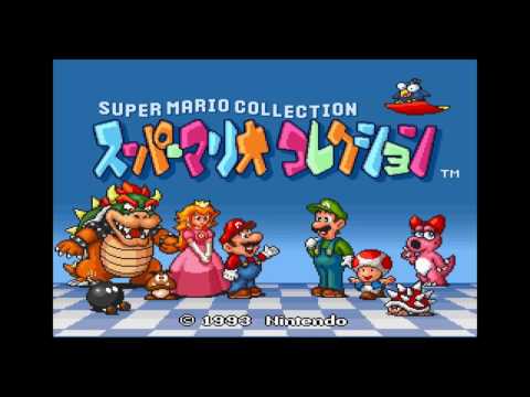 Super Mario All-Stars (Japan): Super Mario Collection [SNES]. Intros & Menu
