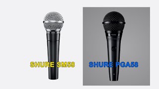Video thumbnail for SHURE PGA58 VS SHURE SM58 by Roddel Fernando