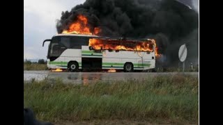 QARABAĞA erməni könüllüləri DAŞIYAN AVTOBUS BOMBALANDI: Ermənilərin meyitləri döyüş meydanında qaldı