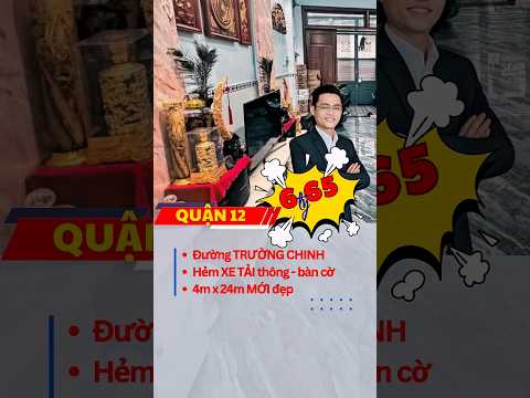 BÁN NHÀ ĐẸP 96M² ĐHT41 – XE TẢI THÔNG – CÁCH TRƯỜNG CHINH 100M - – CHỈ 6.65 TỶ
