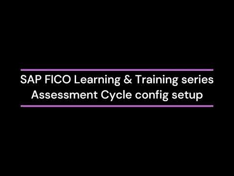 S4 HANA 09 CO SAP FICO Assessment Cycle config