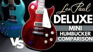 Video thumbnail for Gibson Les Paul DELUXE 70's Full Demo and PICKUP COMPARISON by Play and Trade Guitars
