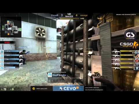 CEVO-Pro CS:GO Season 5 Playoffs: Cloud 9 vs. Savage - Map 1 on de_cache