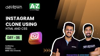 Download the video "[Premiere] DAY 06 - Instagram Clone using HTML and CSS | Project Making | COMPLETE in 7 - Days"