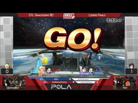 CFL Smackdown 110 WiiU - UtopianRay (Rosalina) vs Riot (Bayonetta, ZSS) - Losers Finals