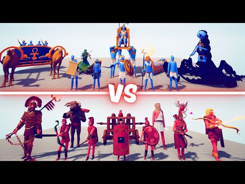 EGYPT TEAM vs ANCIENT TEAM - Totally Accurate Battle Simulator TABS