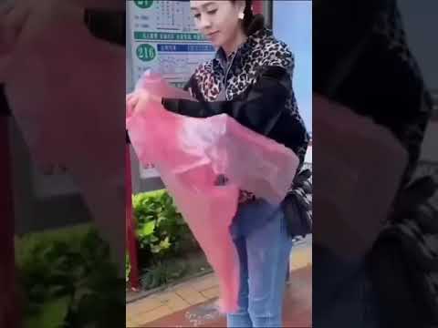 Unisex disposable rain coat