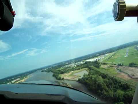 Landing At KRVS (Richard Lloyd Jones Jr Airport) In Tulsa, OK.