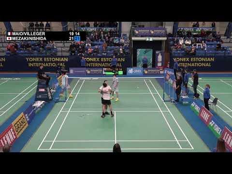 Match point - Maio / Villeger vs Mezaki / Nishida - MD, Final - Estonian Int. 2022