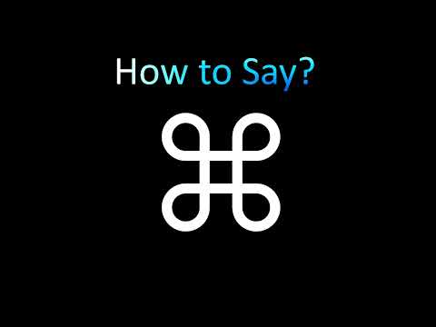 How to Pronounce ⌘