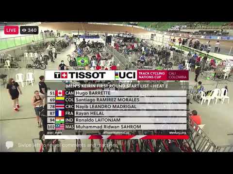 2021 UCI Track Cycling Nation Cup Cali| Men’s Keirin Heat 2
