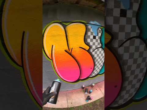 Painting Graffiti On The Wall #art #graffiti #painting #streetart #asmr #shorts