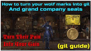 How to make gil and grand company seals with your pvp wolf marks