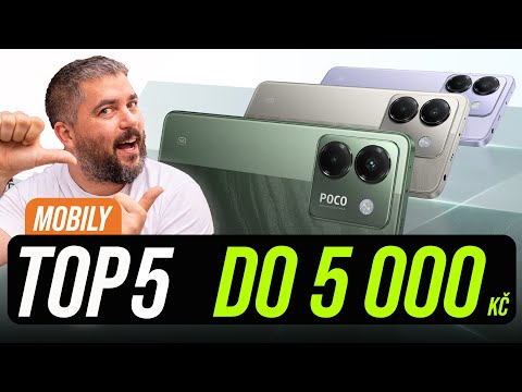 TOP 5 nejlepších telefonů do 5 000 Kč [jaro/léto 2025]