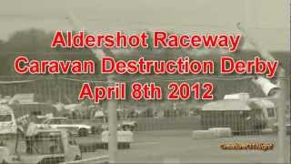 preview picture of video 'Caravan Destruction Derby Aldershot Raceway 08/04/2012. (Spedeworth)'