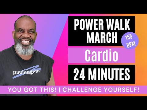 Power Walk March Cardio | High Energy 155 BPM | 24 Minutes | You Got This! | Challenge Yourself