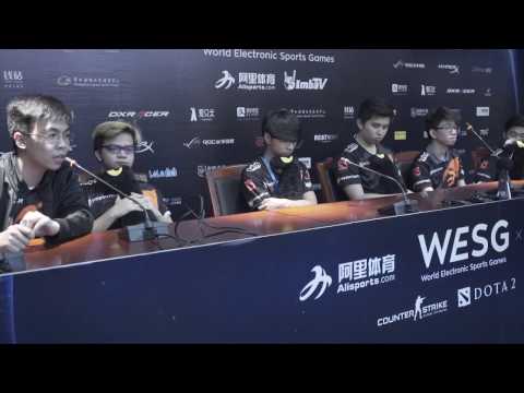 Press conference with TNC Pro Team at WESG 2016