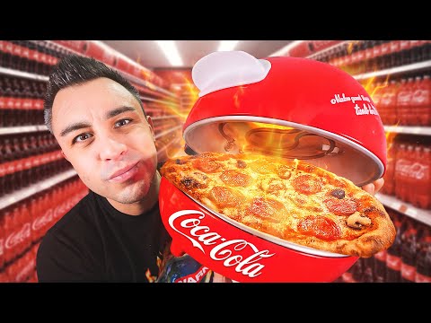 I'M TESTING THE COCA COLA PIZZA MACHINE!