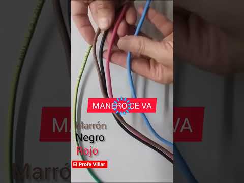 colores de los cables eléctricos. frase mnemotecnica #electricidadbasica #electricidad #corriente