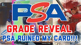 PSA GRADING REVEAL!! PSA RUINED ONE OF MY CARDS :( + MAKE MONEY GRADING || SPORTS CARD INVESTING
