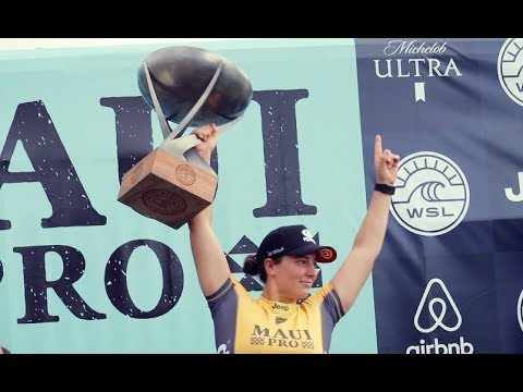 Tyler Wright 2nd World Title Ceremony at Honolua Bay 2017