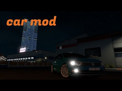 Lille to Brussels in car ETS2 w/promods