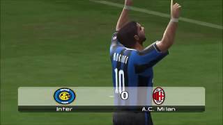 PES 6 - Adriano super Goal - Inter vs. AC Milan (PES 6 FLS Season 2006/2007 patch)