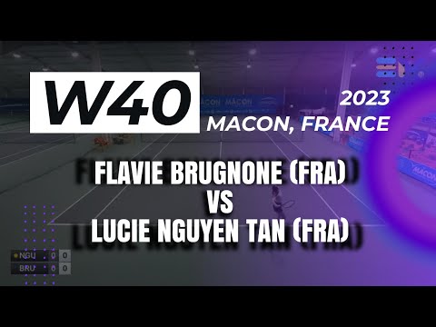 Flavie Brugnone vs Lucie Nguyen Tan | Macon, France | W40 | 2023