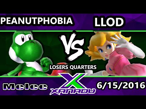 S@X 154 - lloD (Peach) Vs. Peanutphobia (Yoshi) SSBM Losers Quarters - Smash Melee