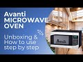 Avanti MT9K3S Single Microwave Oven How To Use Microwave Oven Step By Step For The First Time
