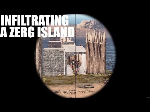 Rust - INFILTRATING A ZERG ISLAND!