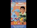 Closing To Blue S Clues Blue S Discoverys 1998 VHS 2001 Remastered